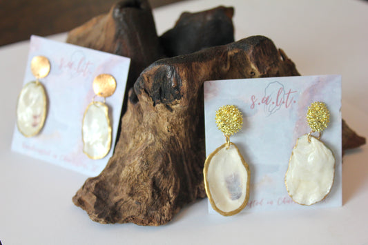 Bella Oyster Shell Drop Earrings