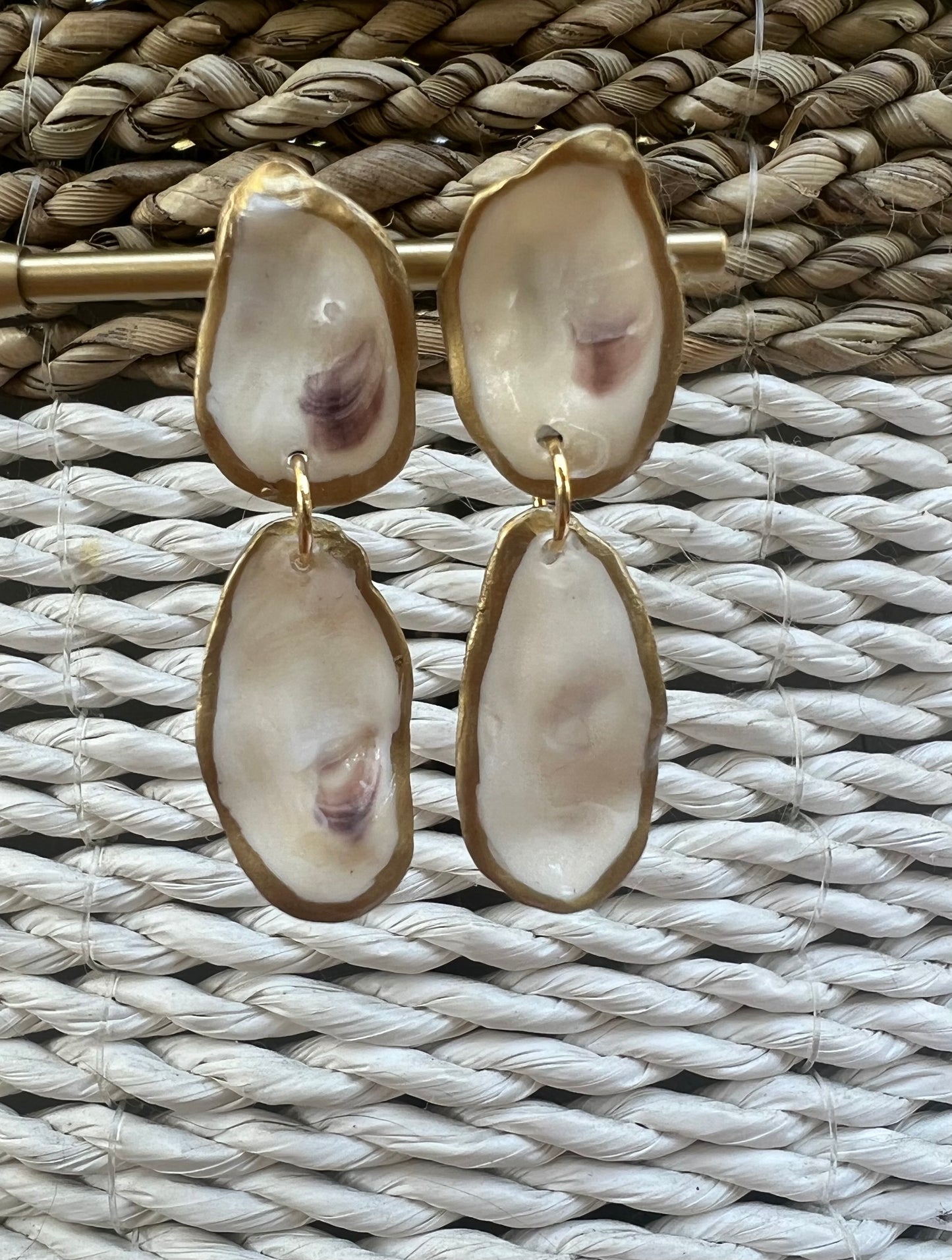 Annabelle Double Oyster Earrings