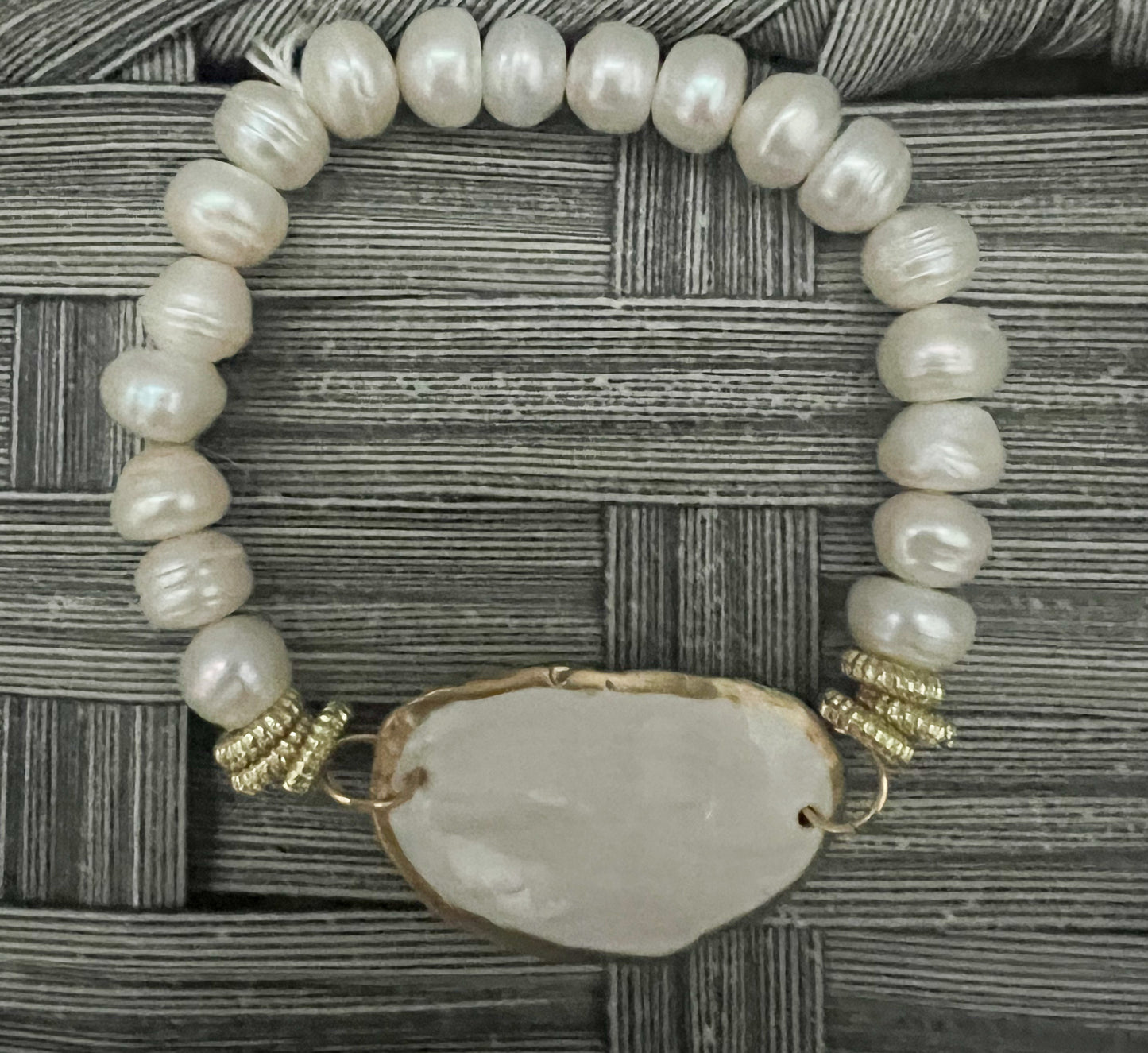 Fresh Water Pearl Oyster Shell Bracelet